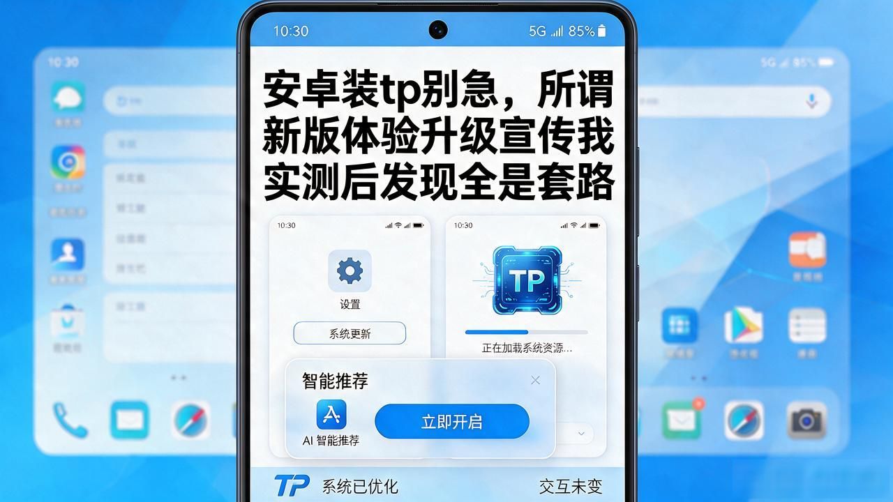 安卓装tp别急，所谓新版体验升级宣传我实测后发现全是套路