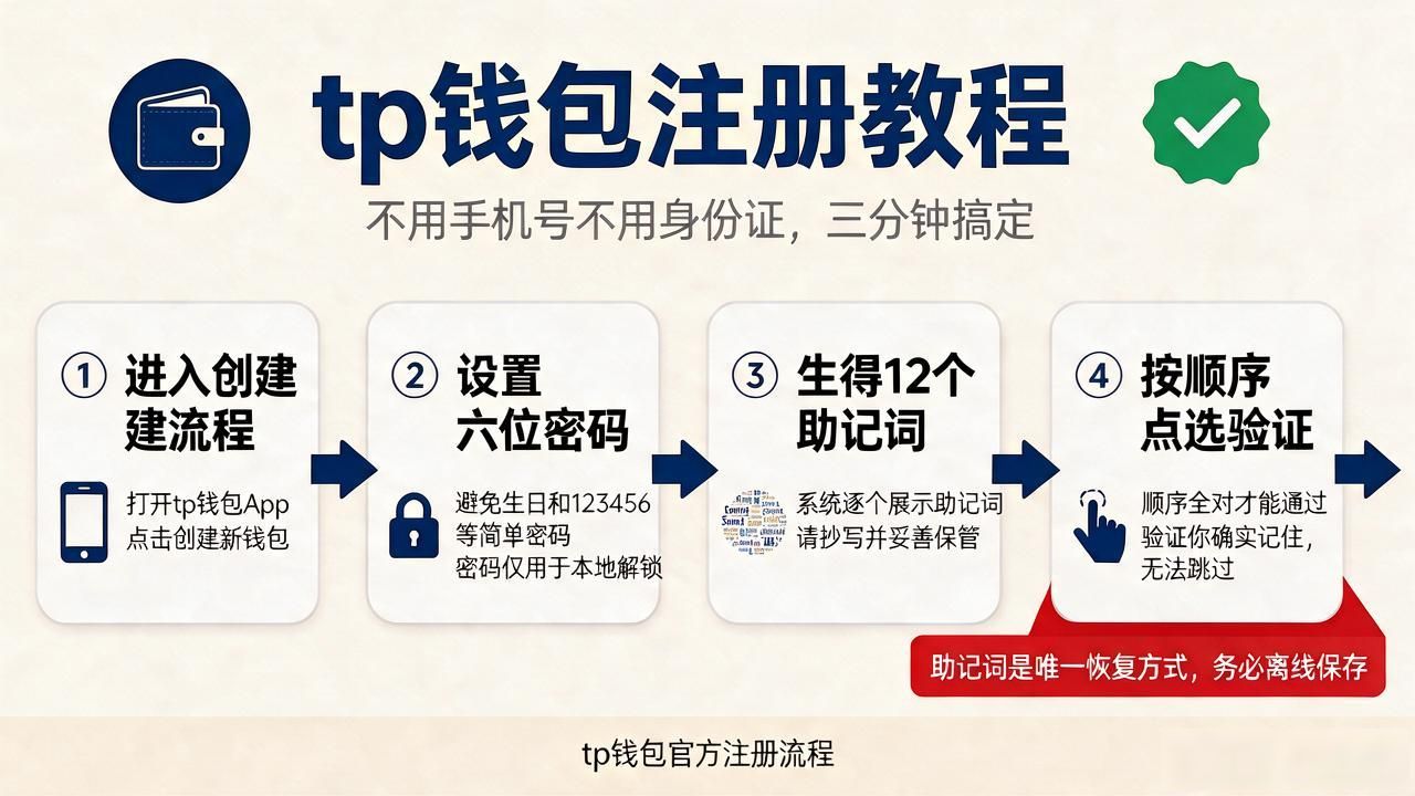 tp钱包注册教程：不用手机号不用身份证，三分钟搞定